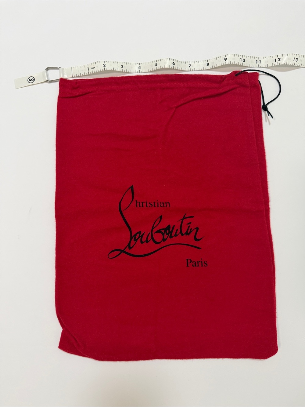 Christian Louboutin Red Drawstring Shoe Dust Bag
